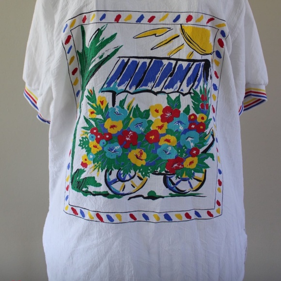 Vintage flower stand shirt - Picture 2 of 2